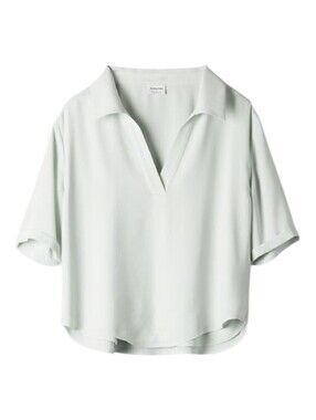 Aritzia Babaton Axis Blouse Green Women's Medium